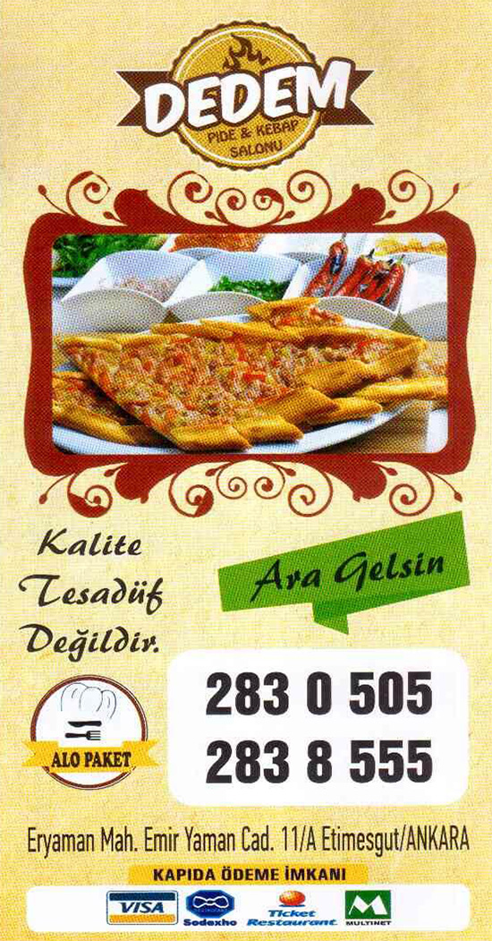 Dedem Pide Kebap Salonu Eryaman