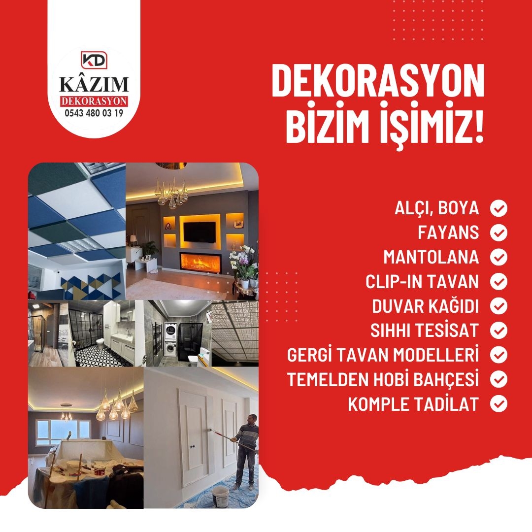 KAZIM Dekorasyon Alçı Boya, GERGİ TAVAN MODELLERİ