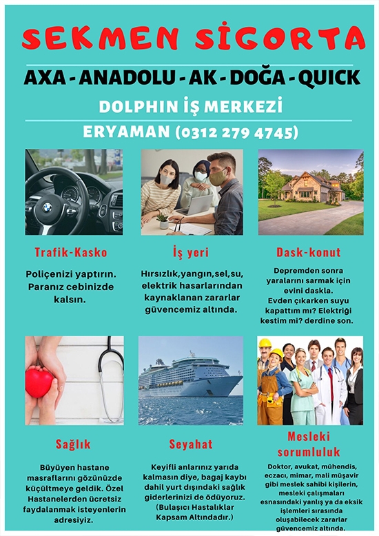 ANADOLU & AXA Sekmen sigorta aracılık hizmetleri